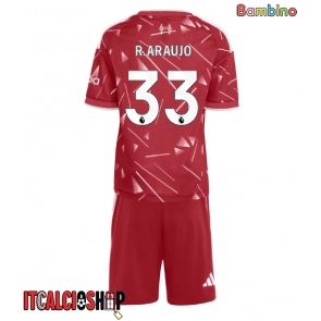 Liverpool Ronald Araujo #33 Prima Maglia Bambino 2026-27 Manica Corta (+ Pantaloni corti)